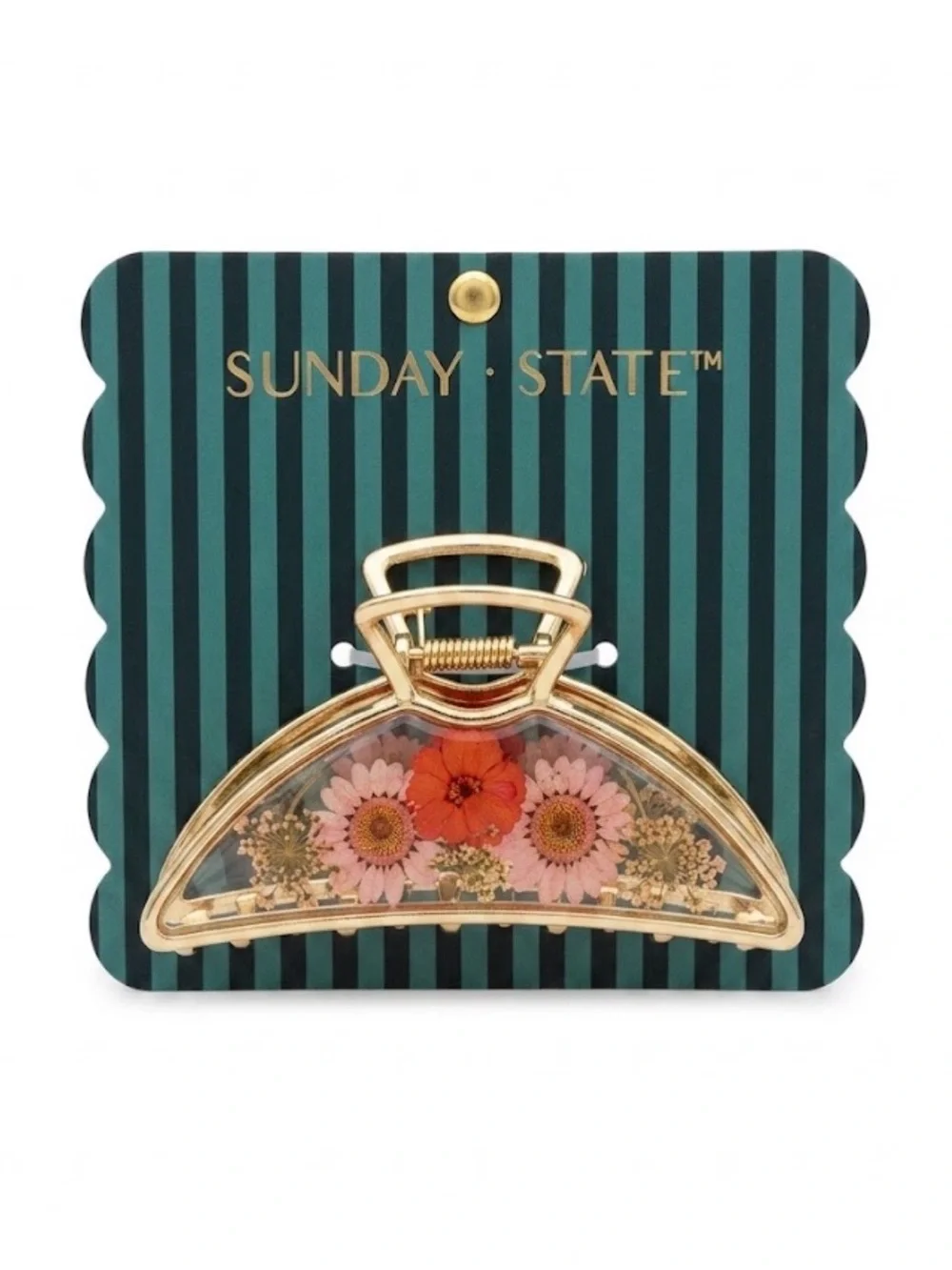 NWT ⚜️🌺⚜️ Sunday State Floral Hair Claw Clip